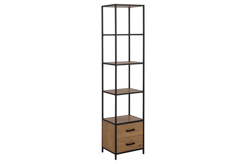 Hartsoe Bokhylla 42 cm i Ek, Brun