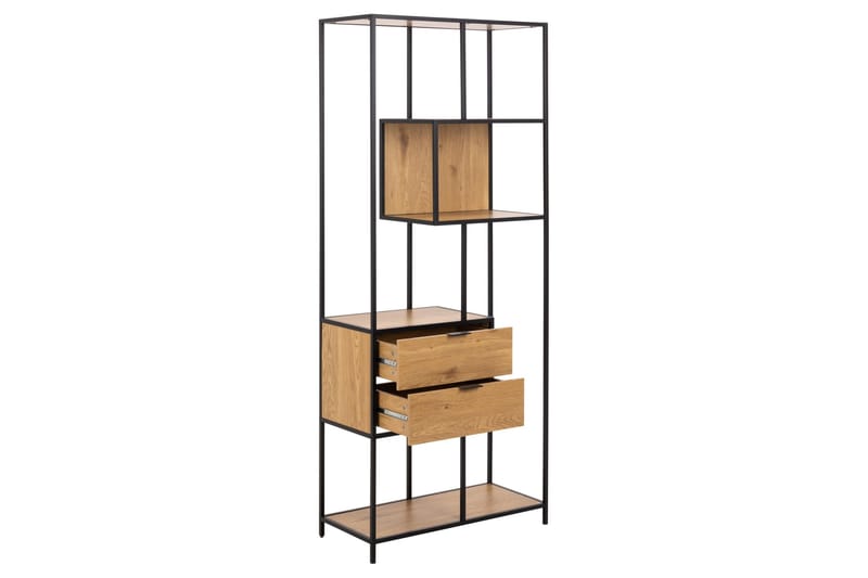 Hartsoe Bokhylla 77 cm i Ek - Brun - Förvaring - Hylla - Bokhylla