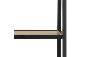 Hartsoe Bokhylla 77 cm i Metall med Träskiva - Svart|Beige - Förvaring - Hylla - Bokhylla