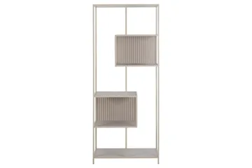 Hartsoe Bokhylla 77 cm i Metall - Sandbeige - Förvaring - Hylla - Bokhylla