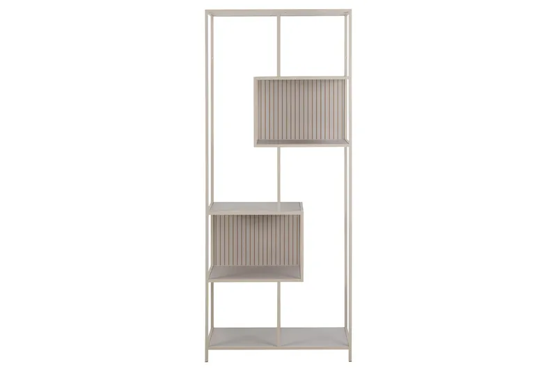 Hartsoe Bokhylla 77 cm i Metall - Sandbeige - Förvaring - Hylla - Bokhylla