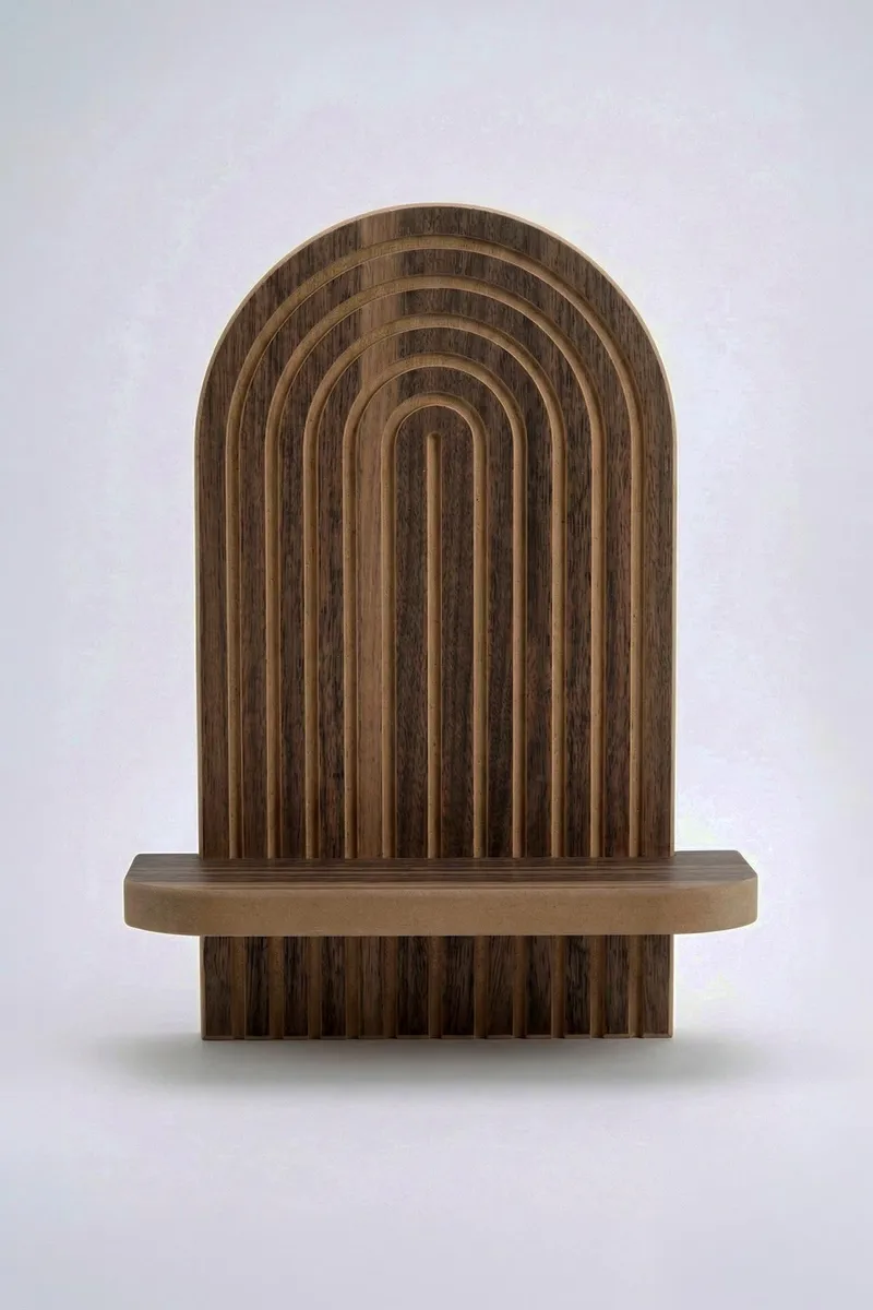 Hasina Vägghylla 26x35x13 cm - Wenge - Förvaring - Hylla - Vägghylla