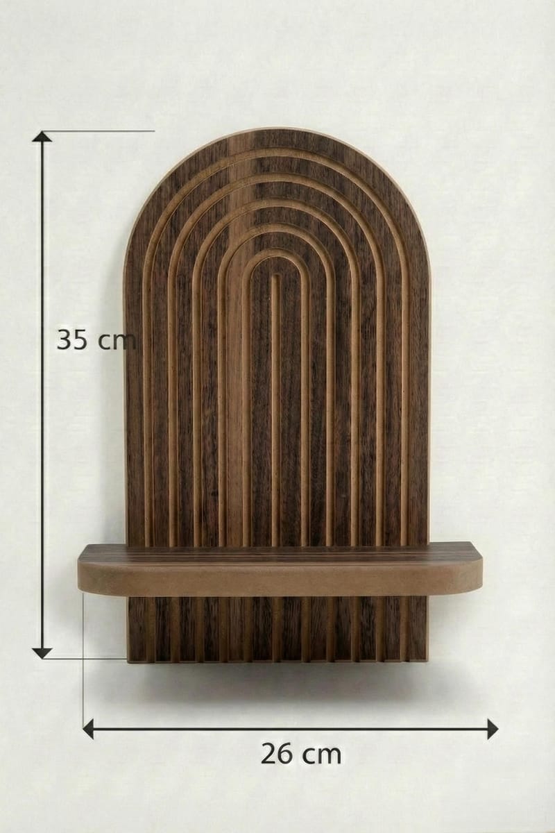 Hasina Vägghylla 26x35x13 cm - Wenge - Förvaring - Hylla - Vägghylla