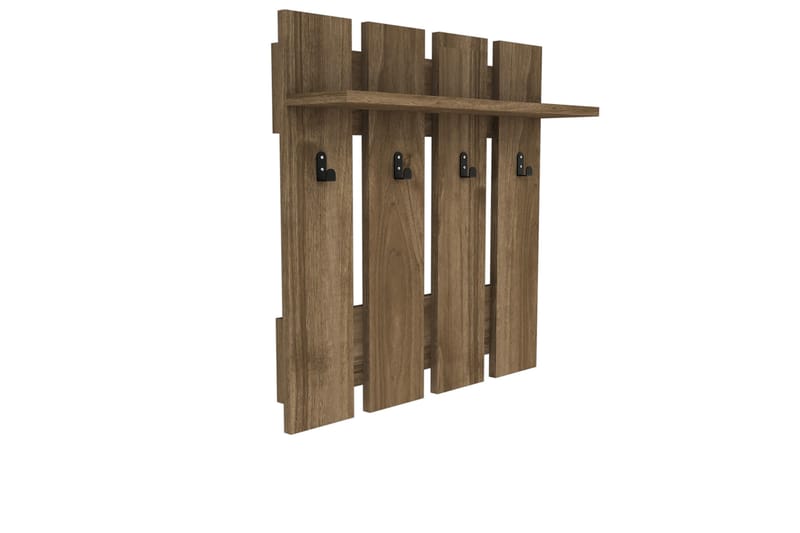 Casaluce Hatthylla 70x18 cm - Mörkbrun - Förvaring - Hylla - Hatthylla