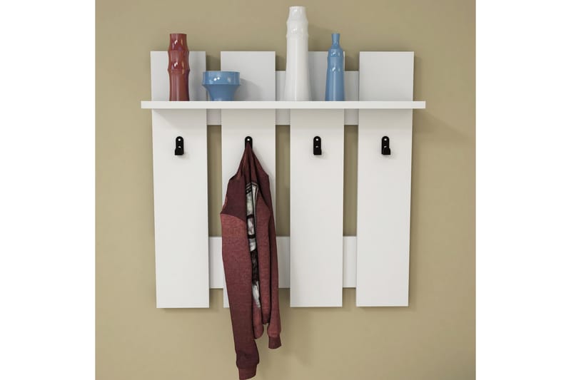 Casaluce Hatthylla 70x18 cm - Vit - Förvaring - Hylla - Hatthylla