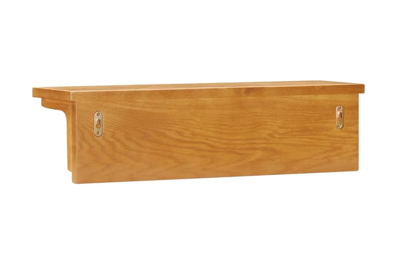Hatthylla 60x16x16 cm massiv ek - Brun - Förvaring - Hylla - Hatthylla