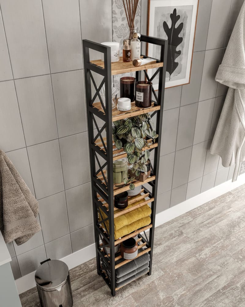 Heba Multifunktionshylla 128 cm - Svart - Förvaring - Hylla - Hyllplan & hyllkonsol