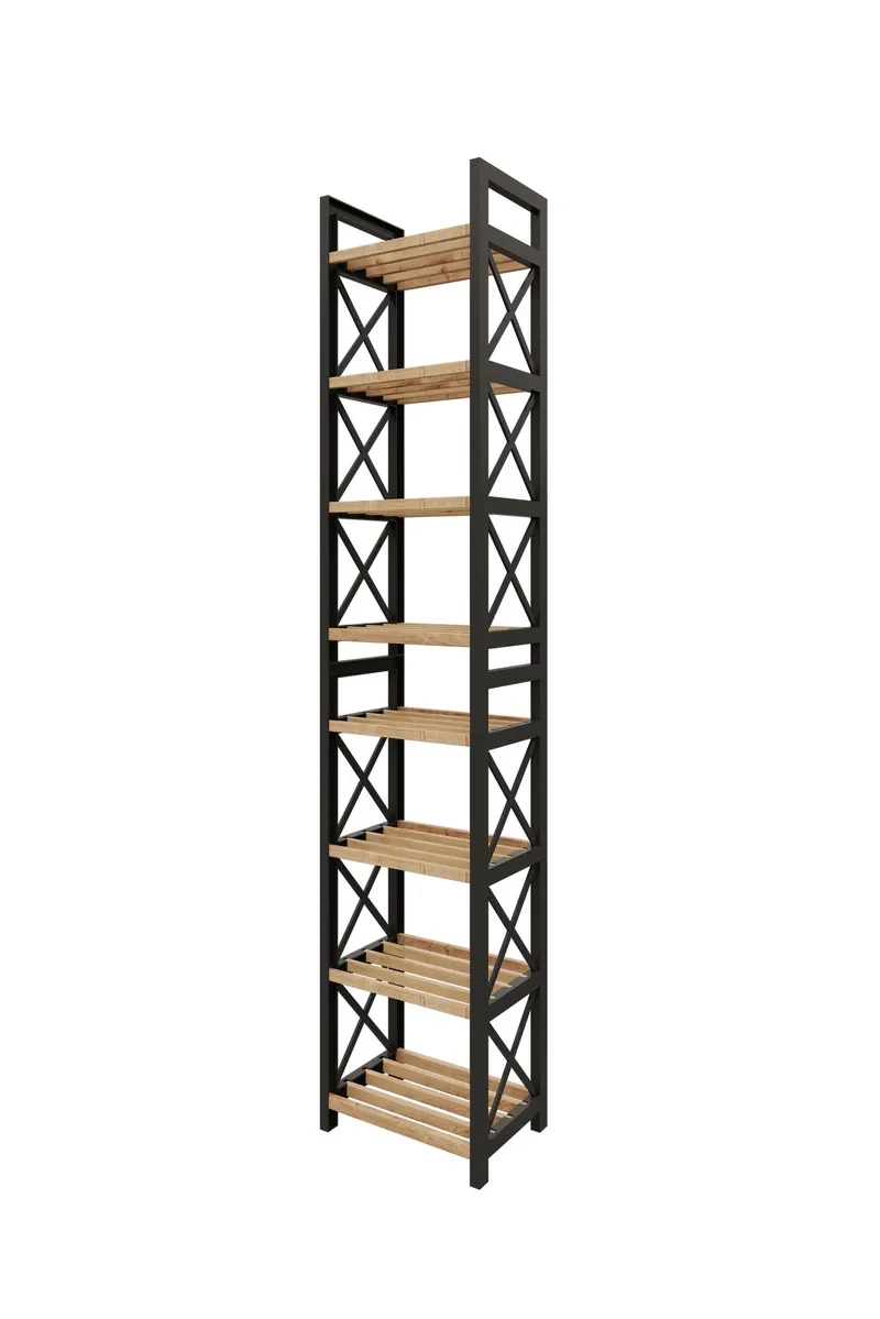 Heba Multifunktionshylla 128 cm, Svart