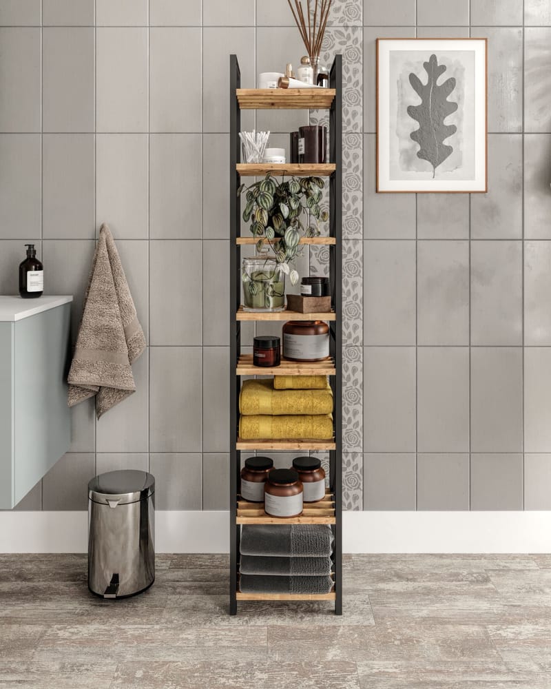 Heba Multifunktionshylla 128 cm - Svart - Förvaring - Hylla - Hyllplan & hyllkonsol