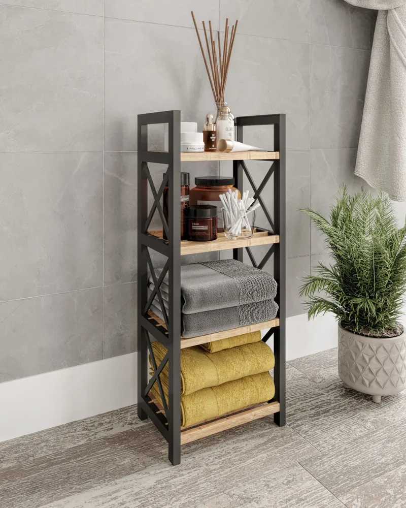 Heba Multifunktionshylla 64 cm, Svart