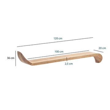 Helano Vägghylla 120 cm - varm honungsbrun - Förvaring - Hylla - Vägghylla