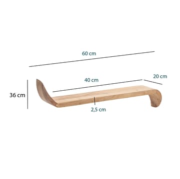 Helano Vägghylla 60 cm - varm honungsbrun - Förvaring - Hylla - Vägghylla
