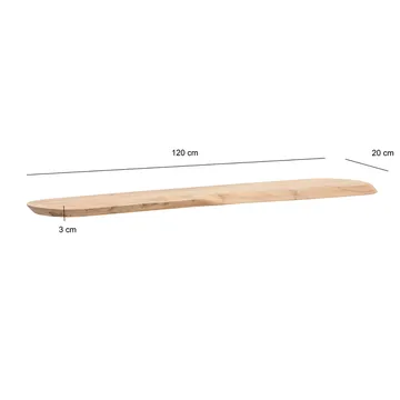 Helela Vägghylla 120 cm Asymmetrisk - varm honungsbrun - Förvaring - Hylla - Vägghylla