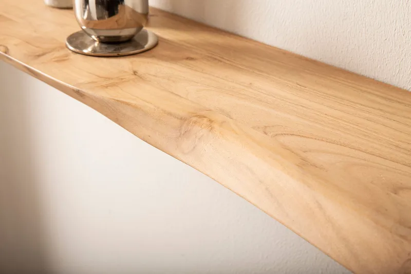 Helela Vägghylla 120 cm Asymmetrisk - varm honungsbrun - Förvaring - Hylla - Vägghylla