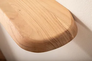 Helela Vägghylla 120 cm Asymmetrisk - varm honungsbrun - Förvaring - Hylla - Vägghylla