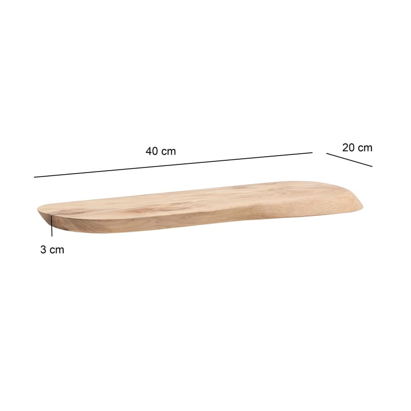 Helela Vägghylla 40 cm Asymmetrisk - varm honungsbrun - Förvaring - Hylla - Vägghylla