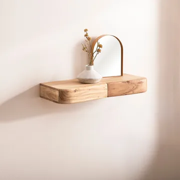Helira Vägghylla 60 cm - varm honungsbrun - Förvaring - Hylla - Vägghylla