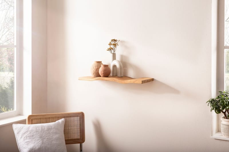 Helova Vägghylla 60 cm - varm honungsbrun - Förvaring - Hylla - Vägghylla