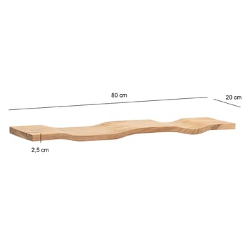 Helova Vägghylla 80 cm - varm honungsbrun - Förvaring - Hylla - Vägghylla