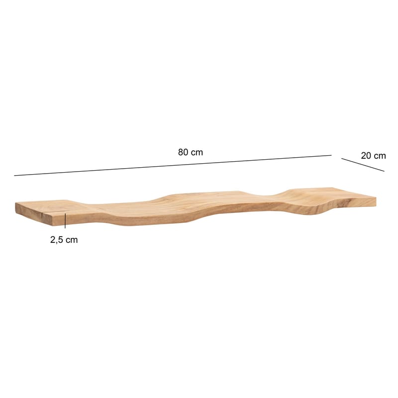 Helova Vägghylla 80 cm - varm honungsbrun - Förvaring - Hylla - Vägghylla