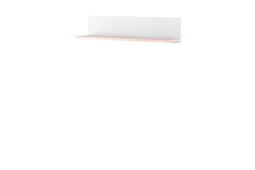 Hilts Vägghylla 110x22 cm - Vit/Rosa - Förvaring - Hylla - Vägghylla