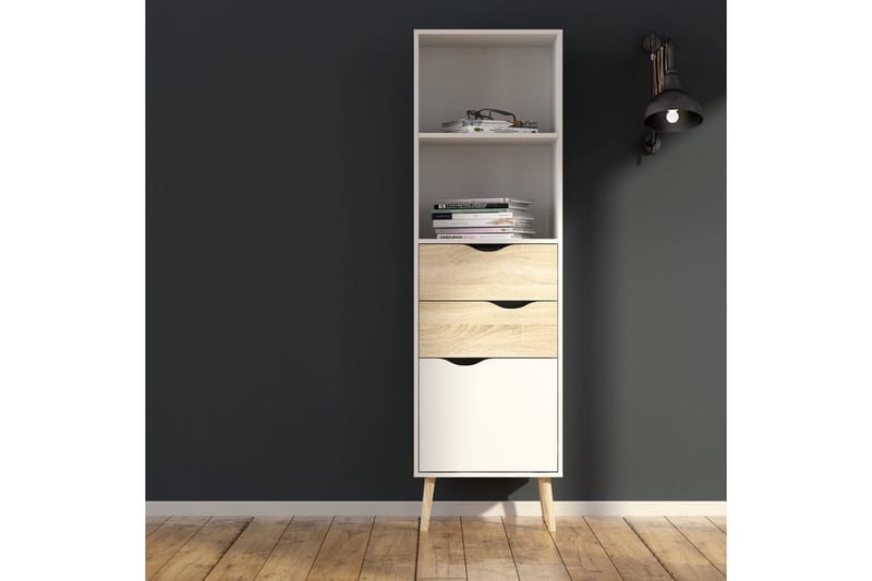 Hostafranc Bokhylla 50,2 cm - Vit - Förvaring - Hylla - Bokhylla