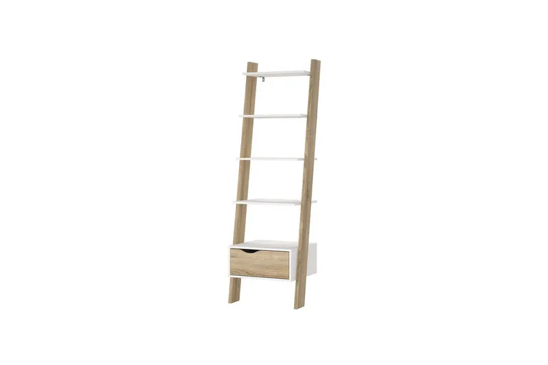Hostafranc Bokhylla 55,1 cm i Ek, Vit