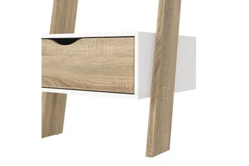 Hostafranc Bokhylla 55,1 cm i Ek - Vit - Förvaring - Hylla - Bokhylla