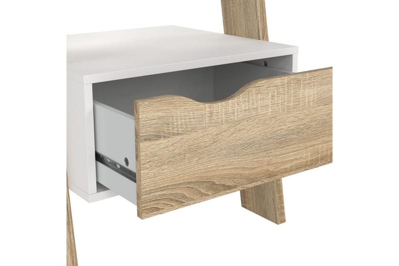 Hostafranc Bokhylla 55,1 cm i Ek - Vit - Förvaring - Hylla - Bokhylla