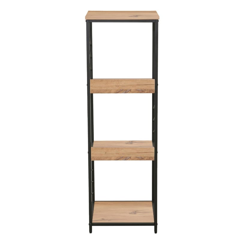 Hylla Dimitra 40x40x124 cm - ljust rustikt trä/svart - Förvaring - Hylla - Hyllplan & hyllkonsol