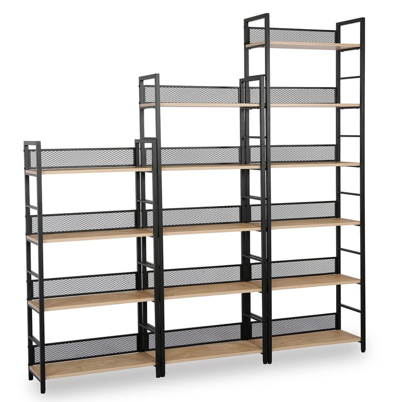 Hylla Hector ask/svart 60x28x187 cm - ask/svart - Förvaring - Hylla - Hyllplan & hyllkonsol