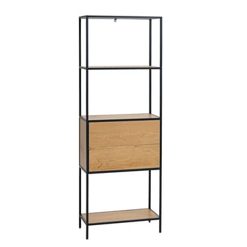 Hylla med en låda 64x30x178 cm - ask/svart - Förvaring - Hylla - Hyllplan & hyllkonsol
