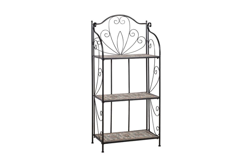 Hylla Mosaic 60x30xh128 cm 3-Lags Mörkgrå/Brun, undefined