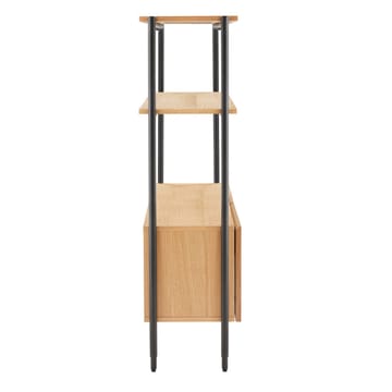 Hylla Nate ek 125,5x32x117 cm - ek/svart - Förvaring - Hylla - Hyllplan & hyllkonsol
