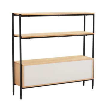 Hylla Nate ek 125,5x32x117 cm - ek/svart - Förvaring - Hylla - Hyllplan & hyllkonsol