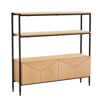 Hylla Nate ek 125,5x32x117 cm - ek/svart - Förvaring - Hylla - Hyllplan & hyllkonsol