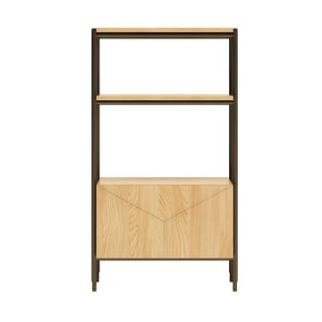 Hylla Nate ek 65,5x32x117 cm - ek/svart - Förvaring - Hylla - Hyllplan & hyllkonsol