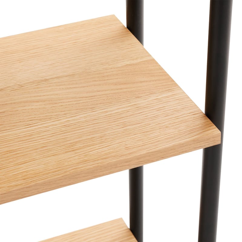 Hylla Nate ek 65,5x32x117 cm - ek/svart - Förvaring - Hylla - Hyllplan & hyllkonsol