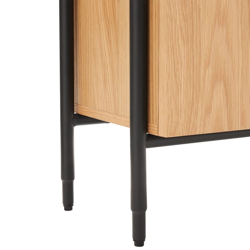 Hylla Nate ek 65,5x32x117 cm - ek/svart - Förvaring - Hylla - Hyllplan & hyllkonsol