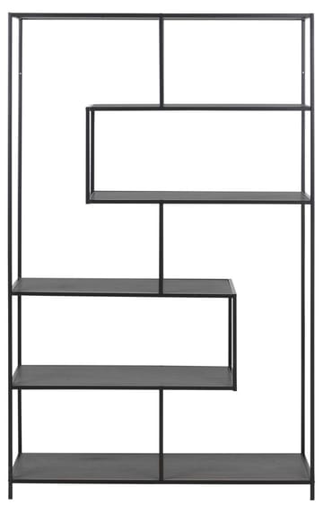 Hylla Seaford 114x35x185 cm - Svart - Förvaring - Hylla - Bokhylla