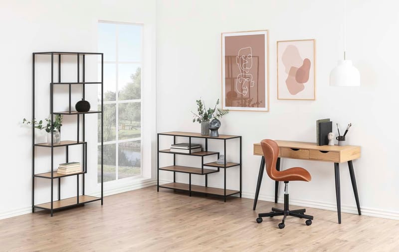 Hylla Seaford 114x35x78 cm Ek - brun - Förvaring - Hylla - Hyllplan & hyllkonsol