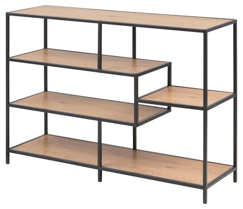 Hylla Seaford 114x35x78 cm Ek, brun
