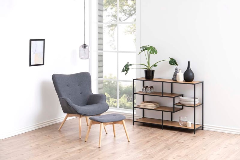 Hylla Seaford 114x35x78 cm Ek - brun - Förvaring - Hylla - Hyllplan & hyllkonsol