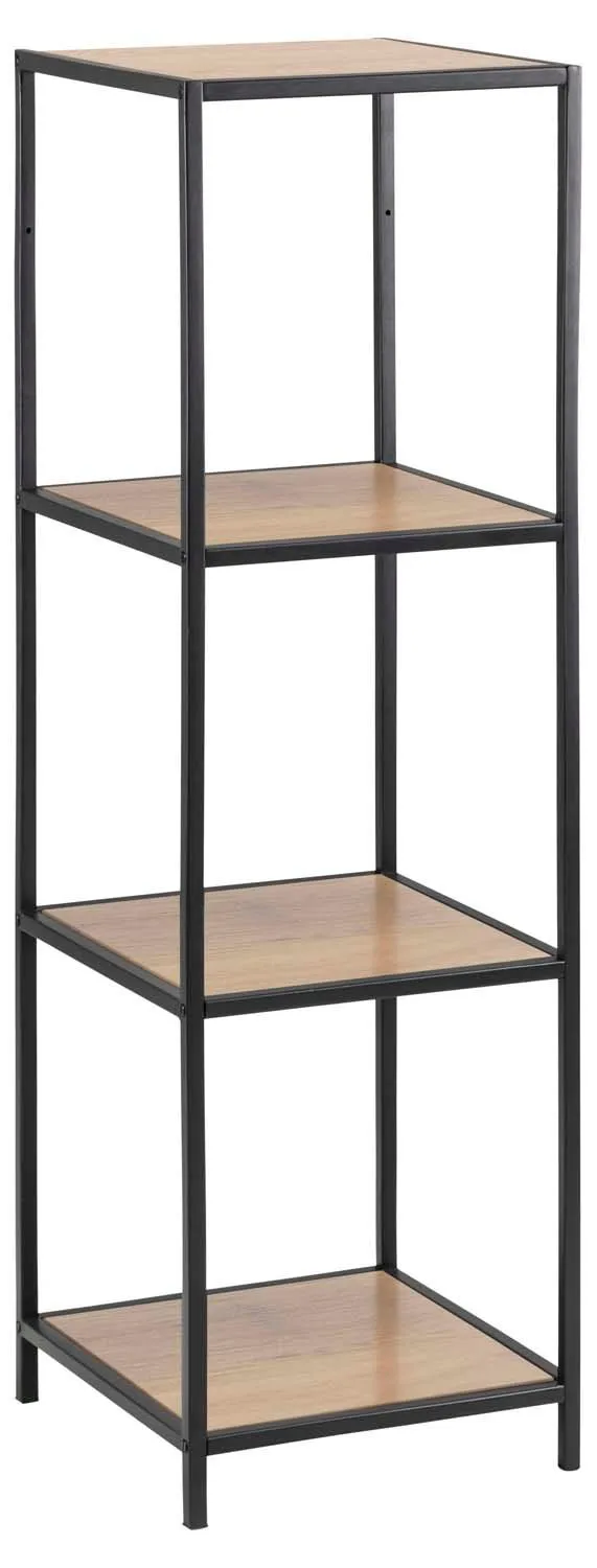 Hylla Seaford 35x37x1195 cm, vild ek/svart