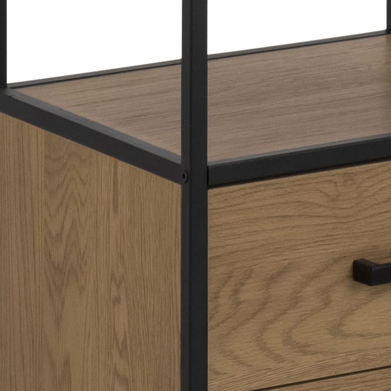 Hylla Seaford 42x35x185 cm - naturlig - Förvaring - Hylla - Bokhylla