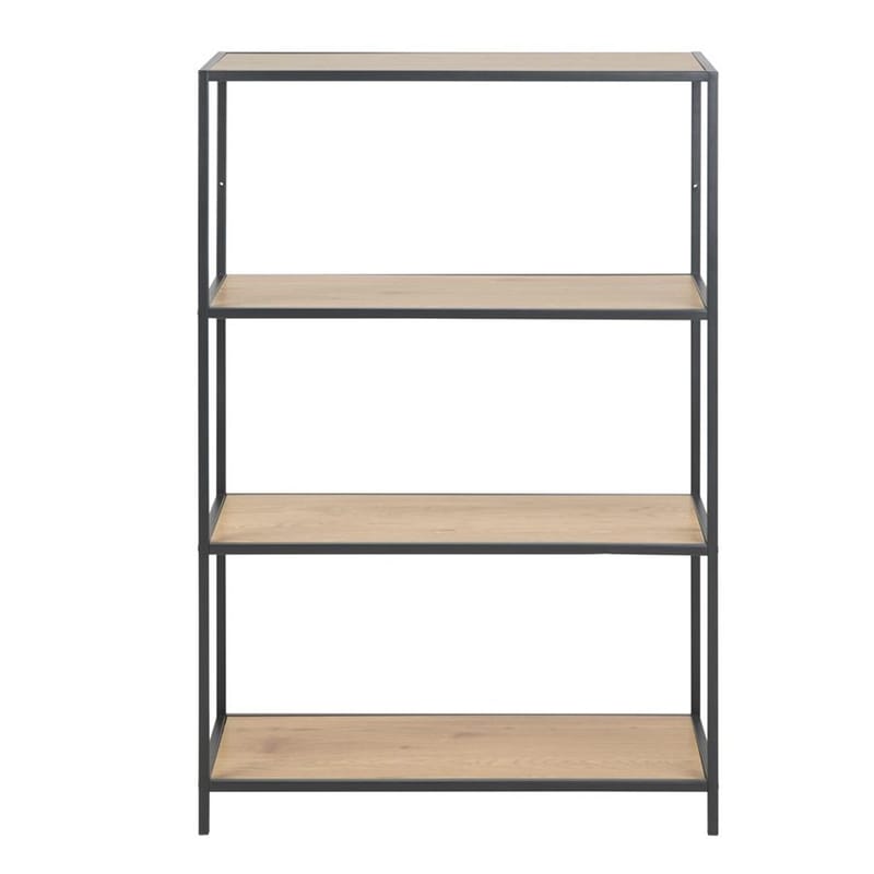 Hylla Seaford 77x35x114 cm - ek - Förvaring - Hylla - Bokhylla