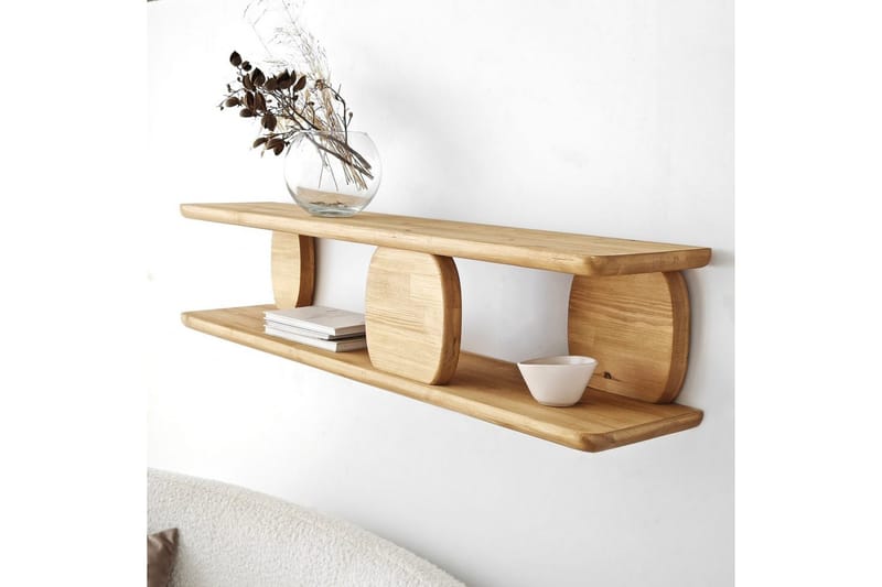 Hyllor Homitis Vägghylla Cascais Ek Medium Colored Wood - Förvaring - Hylla - Vägghylla