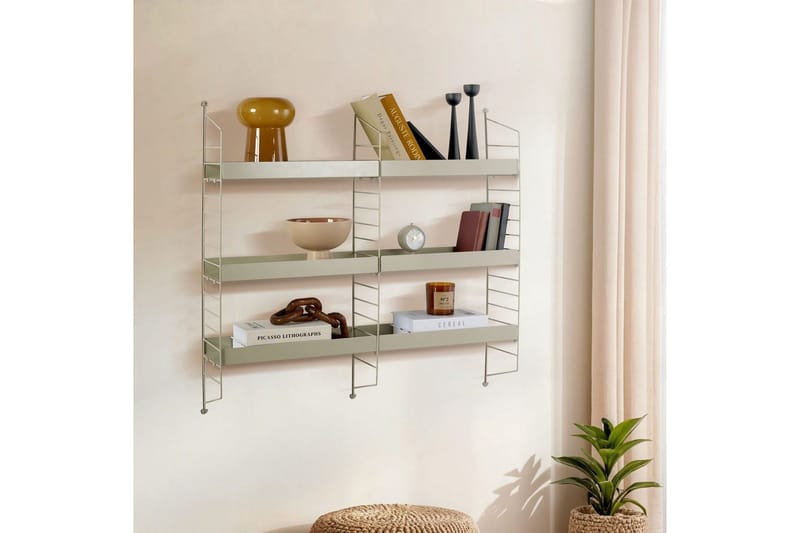 Hyllor Homitis Pira Hylla 98 cm Taupe - Förvaring - Hylla - Hyllsystem