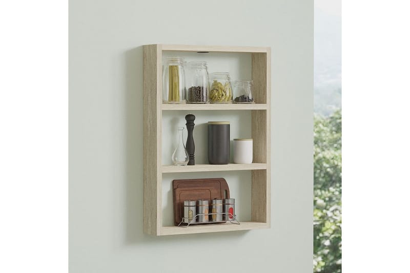 Hyllor NO_BRAND Eufemia Hylla 43,2x9 cm Travertine - Förvaring - Hylla - Vägghylla