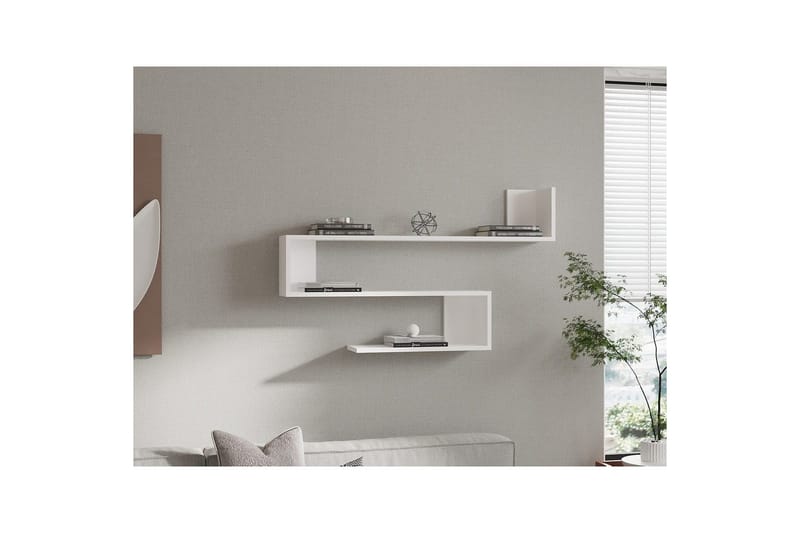 Hyllor NO_BRAND Rollingford Hylla 120x20 cm Vit - Förvaring - Hylla - Vägghylla